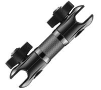 Tackform DuraLock Série 20 Bras à rotule et douille en fibre de carbone 20 mm de long | Doubles douilles de 20 mm avec boutons antivol en option | Noir