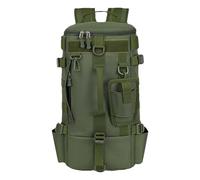 Tackle Sac à dos d'ange en plein air avec support de canne à pêche Accessoires de pêche Sac de rangement pour équipement de pêche, Vert armée, Voir la description, Voir description