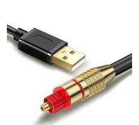 Tackston Adaptateur audio optique USB A vers TOSLINK - Convertisseur numérique unidirectionnel USB A vers SPDIF compatible avec Windows Linux PS4/PS5 Lenovo HP Asus Dell PC ordinateur portable