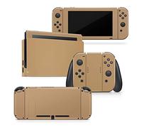 Tacky Design Skin classique en vinyle pour Nintendo Switch, couleur unie, marron, crème et beige pastel 3 m, autocollant en forme de lune (marron)