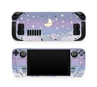 TACKY DESIGN Skin de nuages compatible avec Steam Deck - Accessoires Pastel Starry Steam Deck - Vinyle violet ciel - 3 m