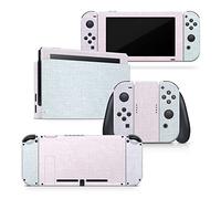 Tacky Design Skin rétro pastel compatible avec Nintendo Switch - Ensemble d'autocollants en vinyle 3M de qualité supérieure pour Nintendo Switch - Skin pour console, dok, Joy Con - Autocollant complet