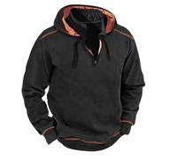 tacniseyw Sweat à Capuche en Polaire pour Homme avec Fermeture éclair Quart de Long, Veste Unie, Pull à Capuche uni, Coupe Ample, Sweat-Shirt de Sport décontracté, col Montant avec Poches