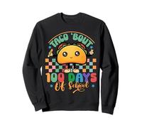Taco, à Propos de 100 Jours d'école, Plus intelligents, 100e Jour, Filles et garçons Sweatshirt