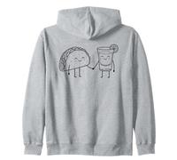Taco and Tequila Cartoon Funny Food Drink Paire Sweat à Capuche