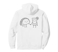 Taco and Tequila Cartoon Funny Food Drink Paire Sweat à Capuche