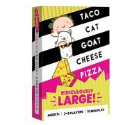Taco Cat Goat Cheese Pizza Ridiculously Large Edition Jeu de cartes surdimensionné pour soirée de jeu en famille | Facile à jouer de 10 minutes | Pour enfants, adolescents, adultes et familles | 2 à 8