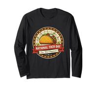 Taco Day Fiesta Graphique | Art Alimentaire Mexicaine Drôle Manche Longue