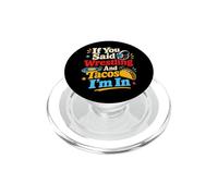 Taco de Lutte drôle pour Fan de Lutte PopSockets PopGrip pour MagSafe