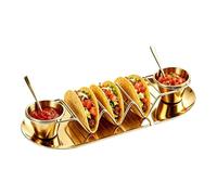 Taco Holder Stand, Kitchen Serving Accessory, Restaurant Buffet Server | Kitchen Taco Rack Serving Tray 390g, For Kitchen, Party, Dinner, Restaurant, Buffet, Barbecue, Picnic, Camping, Festival