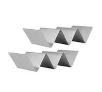 Taco Holderstaco RAC 2PCS en Acier Inoxydable Taco Pancake Stand Storage Rack Rack pour Restauration Hôtel Home Kitchen Usetype 2 Porte-laises pour le Taco en Acier le Standard