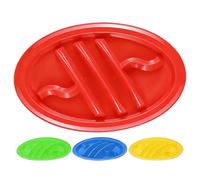 Taco Plate, Reusable Serving Tray Set, Practical Compartment Design, Easy Clean Tableware, Sturdy Taco Plates for Meals Dinner Party, Kitchen, Wedding, Lunch, Restaurant, Commercial Use