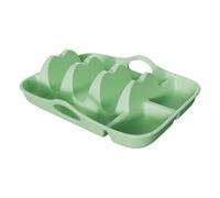 Taco Plates - Silicone Shell Holder Tray for Organized Serving, Reusable Snack Plate with Non-Slip Design, Dining Accessory for Home, Picnic, Camping, Barbecue, Party Supplies