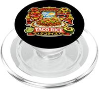 Taco Rice Okinawa Nourriture Japonaise Shisa Lion Cuisine Japonaise PopSockets PopGrip pour MagSafe