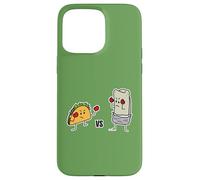 Taco vs Burrito Boxing Fighters Tortilla au bœuf Mexicain Carne Coque pour iPhone 15 Pro Max