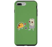 Taco vs Burrito Boxing Fighters Tortilla au bœuf Mexicain Carne Coque pour iPhone 7 Plus/8 Plus
