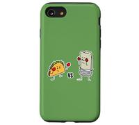 Taco vs Burrito Boxing Fighters Tortilla au bœuf Mexicain Carne Coque pour iPhone SE (2020) / 7/8