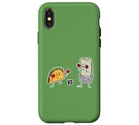 Taco vs Burrito Boxing Fighters Tortilla au bœuf Mexicain Carne Coque pour iPhone X/XS