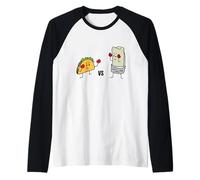Taco vs Burrito Boxing Fighters Tortilla au bœuf Mexicain Carne Manche Raglan