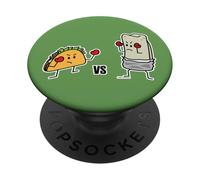 Taco vs Burrito Boxing Fighters Tortilla au bœuf Mexicain Carne PopSockets PopGrip Adhésif