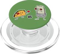 Taco vs Burrito Boxing Fighters Tortilla au bœuf Mexicain Carne PopSockets PopGrip pour MagSafe