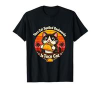 Tacocat Backwards - Chat Taco Amusant au Look rétro T-Shirt