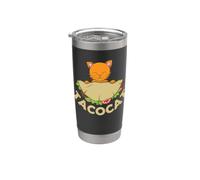 Tacocat Chat avec délicieux taco palindrome Gobelet isotherme en acier inoxydable double paroi