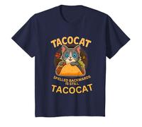 Tacocat Funny Palindrome Chat et Taco Youth Kids T-Shirt