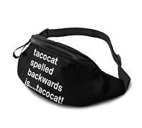 Tacocat orthographié vers l'arrière est. Tacocat Sac de Taille Sangles réglables Poche avec Prise Casque pour Hommes et Femmes