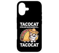 Tacocat Spelled Backwards is Tacocat Cat and Taco Lover Coque pour iPhone 17