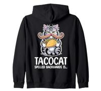 Tacocat Spelled Backwards is Tacocat Cat and Taco Lover Sweat à Capuche
