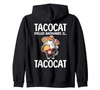 Tacocat Spelled Backwards is Tacocat Cat and Taco Lover Sweat à Capuche