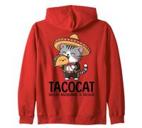 Tacocat Spelled Backwards is Tacocat Cat and Taco Lover Sweat à Capuche
