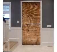 TACOKI Sticker Porte Grain de Bois, Stickers Porte Trompe L'oeil Style Campagnard Autocollant Poster Auto-Adhésif Art Décor Pour Chambre Salon Salle de Bain Papier Peint 80x210 cm 2000z