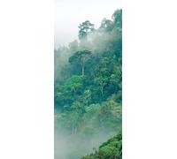 TACOKI Sticker Porte Jungle, Stickers Porte Trompe L'oeil Forêt Autocollant Poster Auto-Adhésif Art Décor Pour Chambre Salon Salle de Bain Papier Peint 95x215 cm 8350z