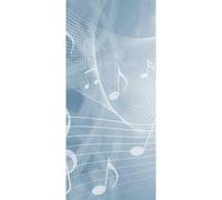 TACOKI Sticker Porte Notes de Musique, Stickers Porte Trompe L'oeil Géométrie Autocollant Poster Auto-Adhésif Art Décor Pour Chambre Salon Salle de Bain Papier Peint 77x200 cm 6823z