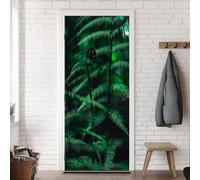 TACOKI Sticker Porte Plantes Vertes, Stickers Porte Trompe L'oeil Vert Autocollant Poster Auto-Adhésif Art Décor Pour Chambre Salon Salle de Bain Papier Peint 100x200 cm v5615