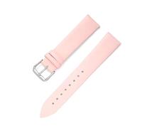 Taconey Bracelet de montre en cuir véritable 8/10/12/13/14/15/16/17/18/19/20/21/22 mm, étanche, adapté aux tenues formelles et décontractées,Rose,17 mm