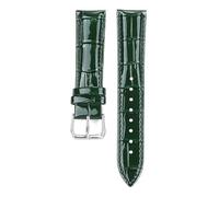 Taconey Bracelet de montre en cuir vintage 12-22 mm, bracelet de remplacement universel pour montres connectées,Vert,19 mm