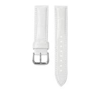 Taconey Bracelet de montre en cuir vintage 12-22 mm, bracelet de remplacement universel pour montres connectées,Blanc,12 mm