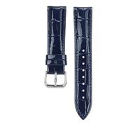 Taconey Bracelet de montre en cuir vintage 12-22 mm, bracelet de remplacement universel pour montres connectées,Bleu,12 mm