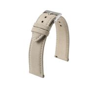 Taconey Bracelet de montre en toile imperméable 18/19/20/21/22/24 mm, double face, en nylon, à dégagement rapide,Beige,18 mm