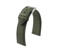 Taconey Bracelet de montre en toile imperméable 18/19/20/21/22/24 mm, double face, en nylon, à dégagement rapide,Vert armée,19 mm