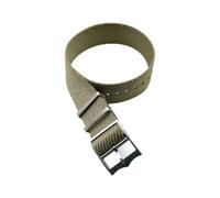 Taconey Bracelet de montre tactique 20-22 mm, bracelet de rechange en nylon, durable, réglable, à dégagement rapide, pour sports de plein air,Kaki,20 mm
