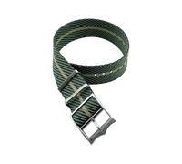Taconey Bracelet de montre tactique 20-22 mm, bracelet de rechange en nylon, durable, réglable, à dégagement rapide, pour sports de plein air,Vert-Kaki,20 mm