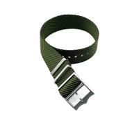 Taconey Bracelet de montre tactique 20-22 mm, bracelet de rechange en nylon, durable, réglable, à dégagement rapide, pour sports de plein air,Vert,20 mm