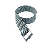 Taconey Bracelet de montre tactique 20-22 mm, bracelet de rechange en nylon, durable, réglable, à dégagement rapide, pour sports de plein air,Vert-Blanc,22 mm