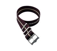 Taconey Bracelet de montre tactique 20-22 mm, bracelet de rechange en nylon, durable, réglable, à dégagement rapide, pour sports de plein air,Noir Rouge-Kaki,22 mm