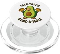 Tacos Amusants à l'avocat, Guacamole, Taupe, Mexique, Texas, Texas, Mex PopSockets PopGrip pour MagSafe