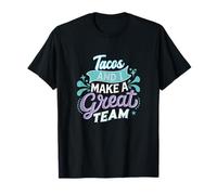 Tacos and I Make a Great Team Style rétro Vintage Foodies T-Shirt